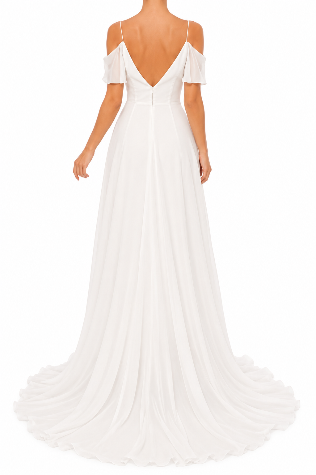 White Chiffon Dress